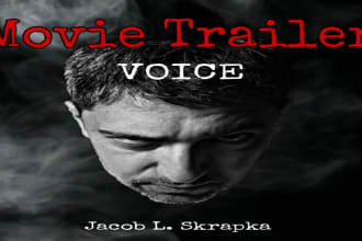 record a deep american male epic trailer voice over