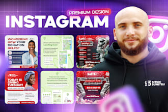 design 9 premium quality instagram posts