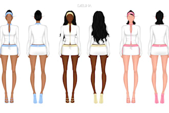 draw a fashion illustration or sketch