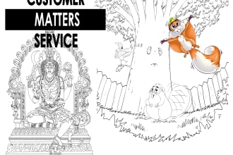 line art illustration, drawing, silhouette