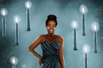 draw african american portraits, custom characters