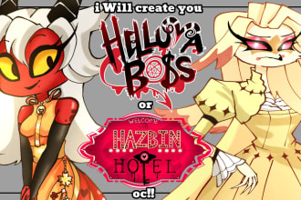 create you a hazbin hotel or helluva boss oc
