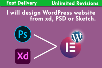 design website from PSD to wordpress