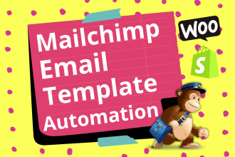 design mailchimp email template and setup woocommerce automation