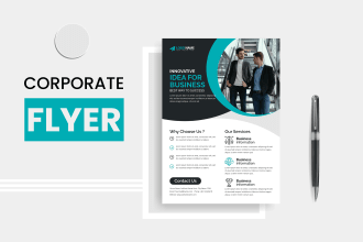 design corporate and custom business flyer template