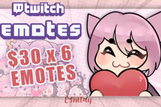 create vtuber chibi emotes for twitch