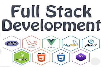 do full stack web development for laravel, vue, nuxt, react, django, express