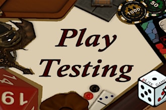 professionally playtest your boardgame