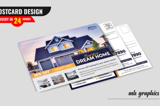 design promotional flyer direct mail, eddm, postcard, post
