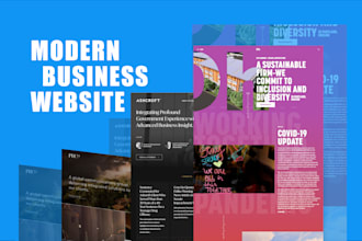 create a modern business website