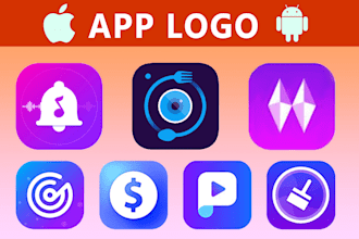design custom app icon or app logo for web and android ios