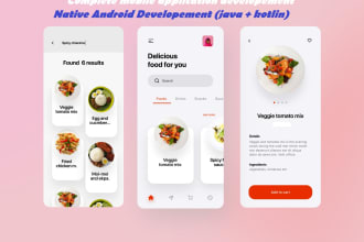 develop android apps using java or kotlin in android studio