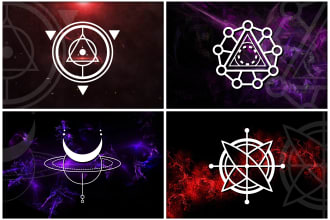 do sacred geometry or mystical logo design