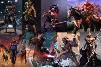 design any character, illustration and concept art you want