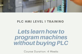 tutor you in plc programming and hmi design