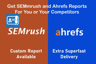 run semrush or ahrefs reports for SEO competitors analysis