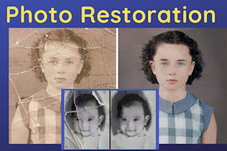 photos restoration and photo colorize
