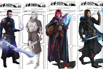 draw a character or dnd character for you