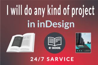 do book, ebook, magazine, in adobe indesign within 24 hours