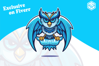 create cute cartoon mascot logo for store, youtube, game
