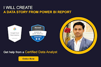 create a data story from power bi report