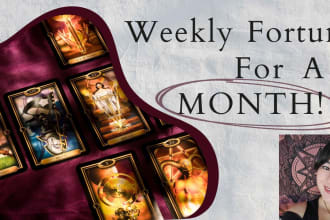 do weekly card drawings to tell daily fortune for a month