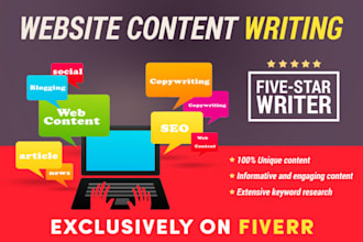 be your website content writer