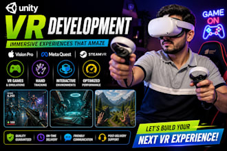 develop unity VR apps for apple vision pro, meta quest, and steamvr