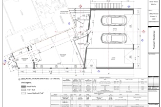 draw floor plan, elevation, roof plan, in autocad