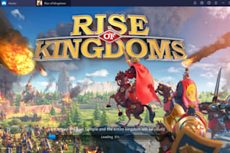 help you in rise of kingdoms to farm and do some event