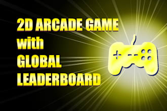 create a 2d arcade game with global leaderboards in game maker
