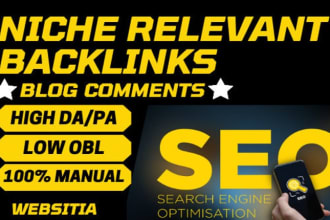 build manual 90 niches relevant blog comment backlinks