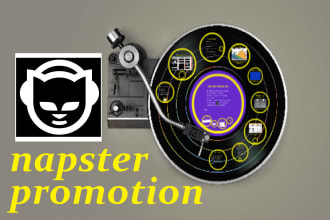 do organic napster music promotion for album to premium audience