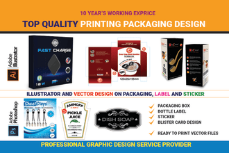 do product packaging box and label design for your products