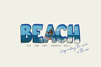 design unique surfing t shirt with retro and beach vibes