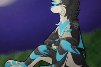 draw your fursona with a cute style