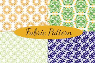create hand drawn vector seamless pattern for your brand