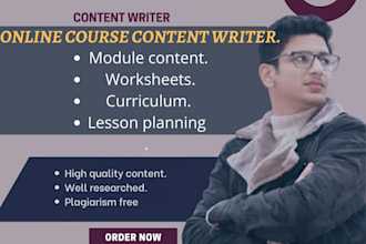 write medical, health and fitness related course content