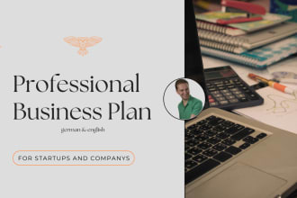 write you a professional business plan in german and english