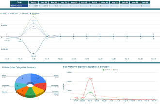 create an automated inventory system and financial statement