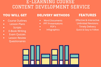 create course content, script, outline lesson plan, exam quiz, lesson review