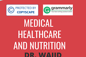 write medical articles and health blogs as a doctor