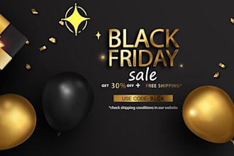 design black friday social media posts and banners