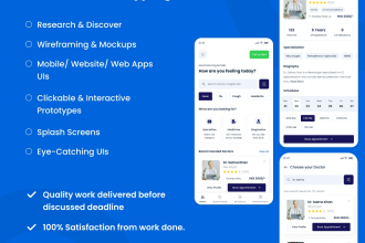 design amazing ui ux for mobile and web app with prototype