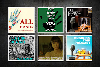 do podcast cover art which is professional and creative