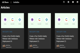 build websites with gatsby, contentful, strapi
