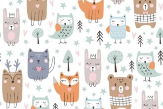 design a seamless pattern for your boy or girl
