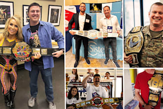design and create fully custom championship belts for any occasion