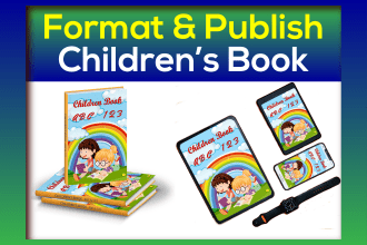 do children book formatting and publishing on amazon KDP ingramspark and lulu