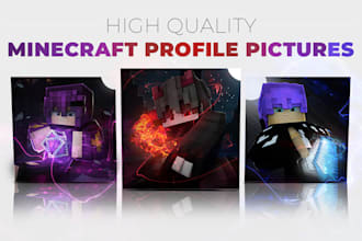 design a minecraft profile picture within 24 hours